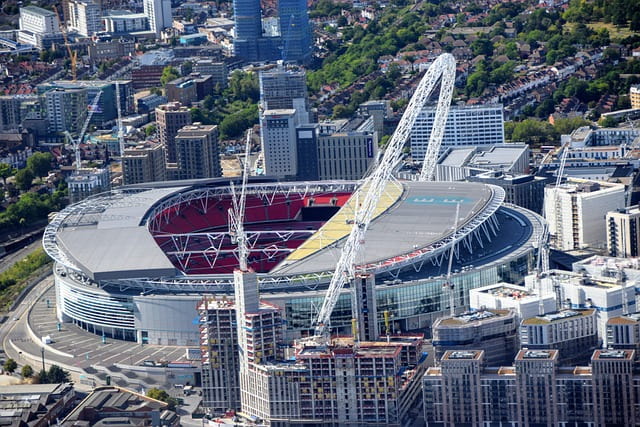 Wembley stadion Luftbildaufnahme